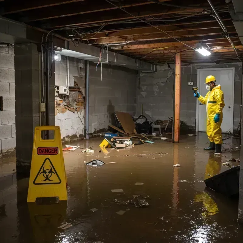 Flooded Basement Electrical Hazard in Hermitage, PA Property